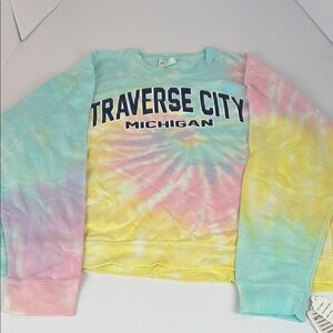 Traverse City Michigan Tie-Dye Sweatshirt